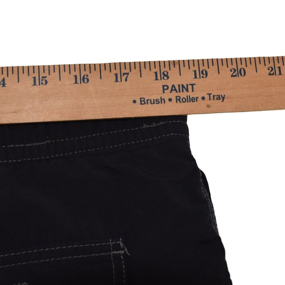 Tommy Bahama Swim Shorts S Black Y2K Surf Beach 6" Inseam - Picture 6 of 6